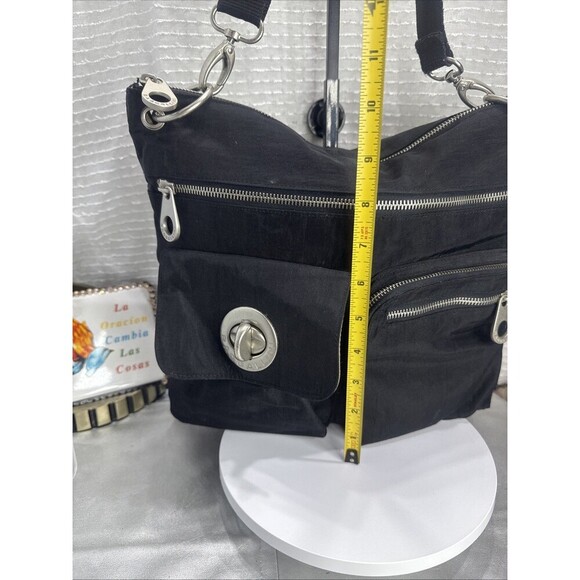 (E4) Baggallini Durable Sydney Black Cross Body Bag Purse Travel Pockets - Picture 6 of 13